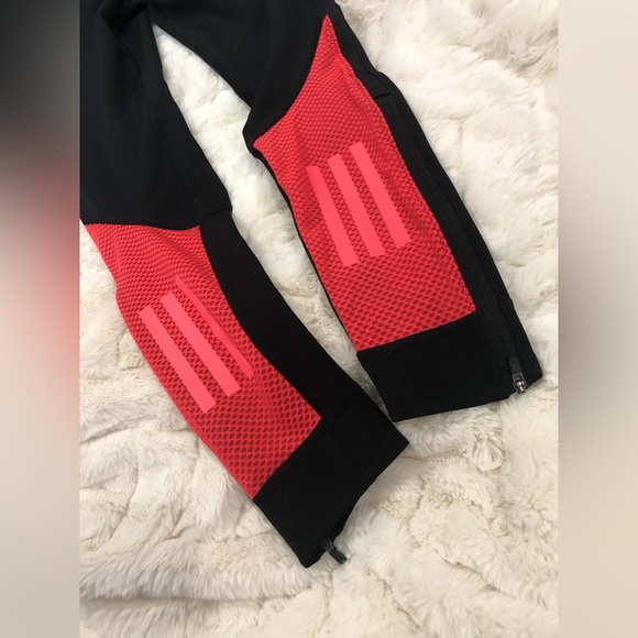 Adidas XS black with mesh zippered breathable climacool Adidas running tights - Picture 4 of 8